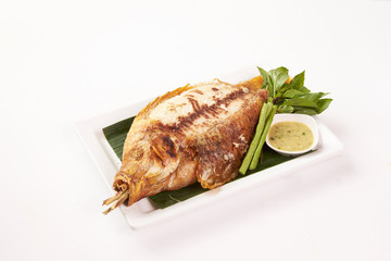 Thai Food on white background