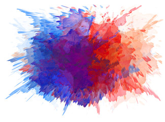 Fototapeta premium Abstract beautiful Colorful 3D rendering watercolor illustration painting background.
