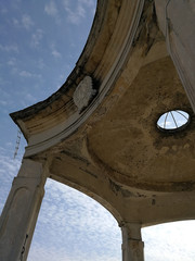 old beautiful building and blue sky