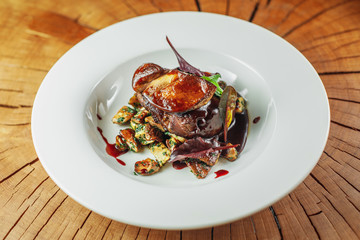 portion of delicate appetizer served on plate