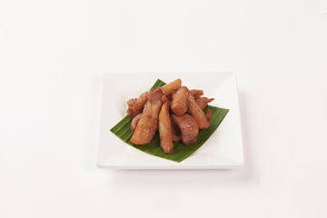 Thai food on white background