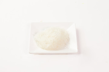 Thai food on white background