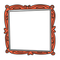 Vector image, clipart, editable details. Hand drawn frame for banner, poster, greeting card, party invitation.