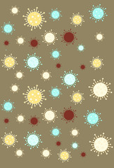  pattern with corona virus.illustration of illness 