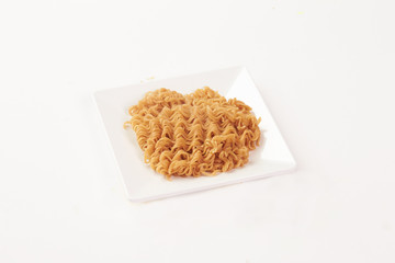 Thai food on white background