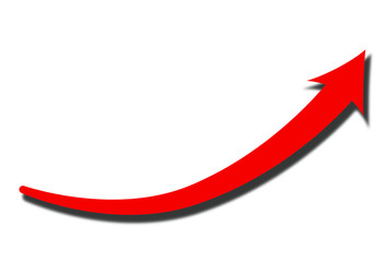 Diagramm, Pfeil, Rot