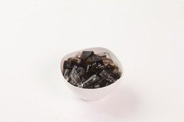 Thai food on white background