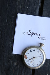 It`s spring time greeting background.