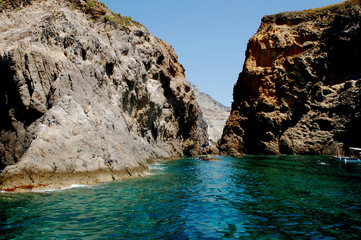 Foto digitali fatte presso l'isola di Palmarola Ponza .