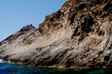 Foto digitali fatte presso l'isola di Palmarola Ponza .