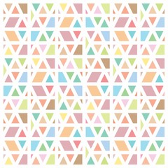 Beautiful of Colorful Triangle, Reapeated, Abstract, Illustrator Pattern Wallpaper. Image for Printing on Paper, Wallpaper or Background, Covers, Fabrics