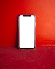 mobile phone with blank screen