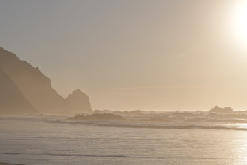 beach in the evening