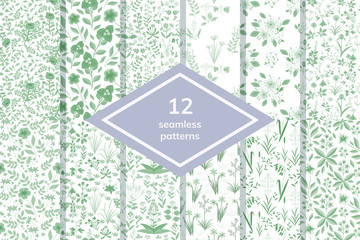 Seamless patterns set