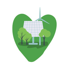 Ecology simple illustration