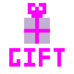 Gift isolated icon