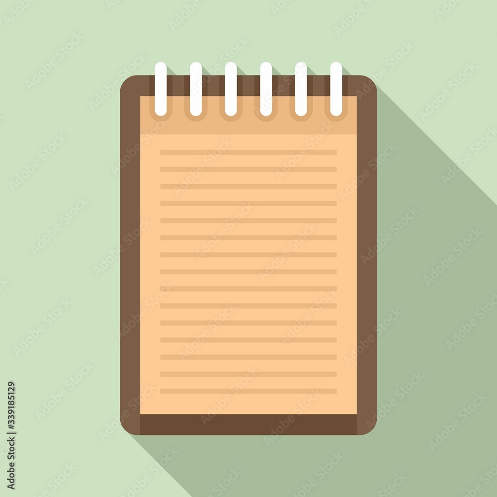 Poster sketch notebook icon. flat illustration of sketch notebook vector icon for web design