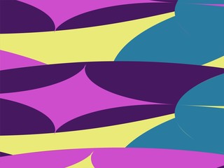 Beautiful of Colorful Art Purple, Yellow and Pink, Abstract Modern Shape. Image for Background or Wallpaper