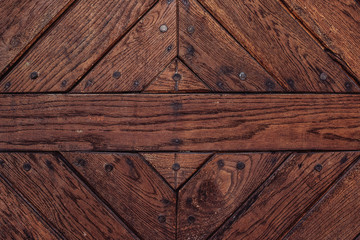 Old wooden plank board wall. Design wallpaper, background.