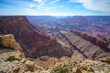 lipan point at the south rim of grand canyon in arizona, usa