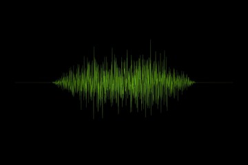 Green sound wave
