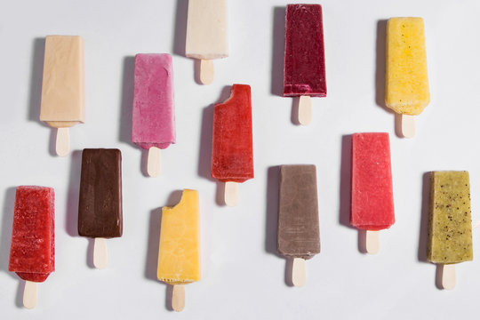 popsicle collection assorted ice cream lolly