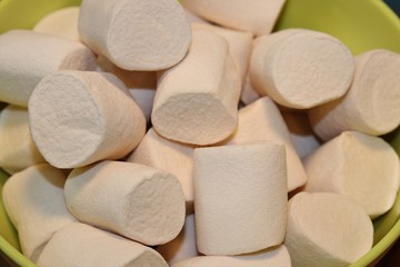 Delicious marshmallows ready to roast.