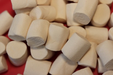 Delicious marshmallows ready to roast.