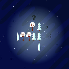 logic puzzles. Riddles for children and adults. Space background. Vector