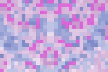 Beautiful horizontal mosaic abstract squares texture blue pink violet pastel colors