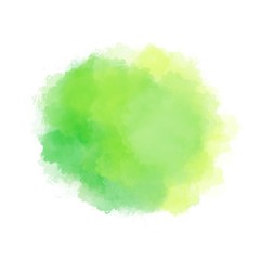 green and yellow color water brush wallpaper