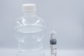 treatment and prevention of the common cold, sinus, coronavirus and covid-19 virus with syringe and saline.