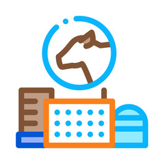 Obraz premium milk farm icon vector. milk farm sign. color symbol illustration