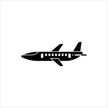 Airplane Icon, Aeroplane Icon, Engine Powered Fixed Wing Aircraft