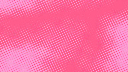 Pink pop art background in retro comic style with halftone dots design, vector illustration eps10