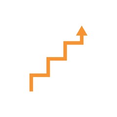 arrow upstair vector illustration design