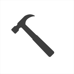 Hammer icon. Single flat icon isolated on white background. vector illustration., eps 10. Support concept. consumer services.