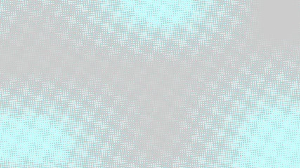 Bright Baby blue and grey pop art background with halftone dots in retro comic style, template for design.