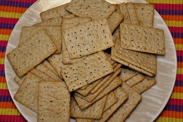 Delicious biscuit made with whole flour and chia and flaxseed.