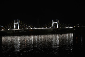 Obraz premium Raja Bhoj Bridge, Upper Lake Area, Bhopal, Madhya Pradesh, India