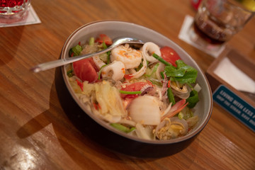 thai salad with vegetables