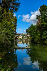 Pont Neuf, River Ba&iuml;se, N&eacute;rac, Nouuvelle-Aquitaine, France