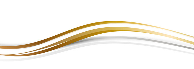 Gold Band Banner Welle Wellen Hintergrund