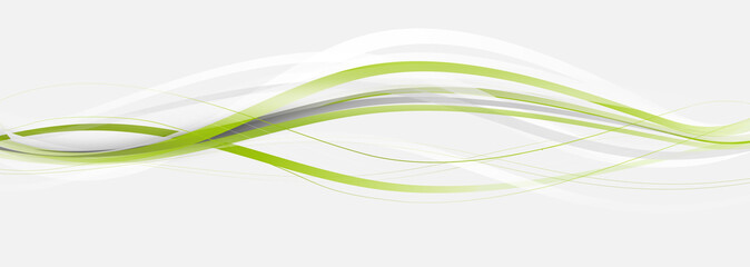 Welle Wellen Band Banner Business Grün Weiß