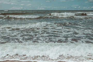Bay on the Curonian Spit. Russia.
