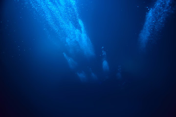 bubbles air under water ocean background diving nature abstract background underwater