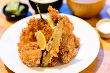 地魚のミックスフライ定食
