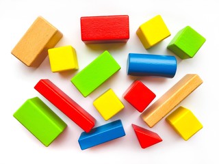 Bright colored  constructor details for children,toys for children.Educational toys for kids.