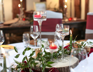 wedding table setting