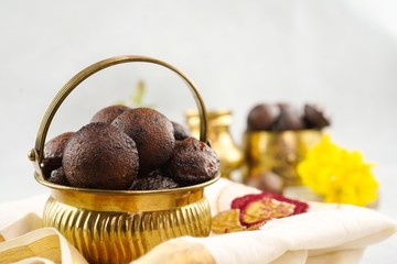 Neyyappam/ Unniyappam Or Vishu Appam- Kerala festival sweet with rice flour,selective focus